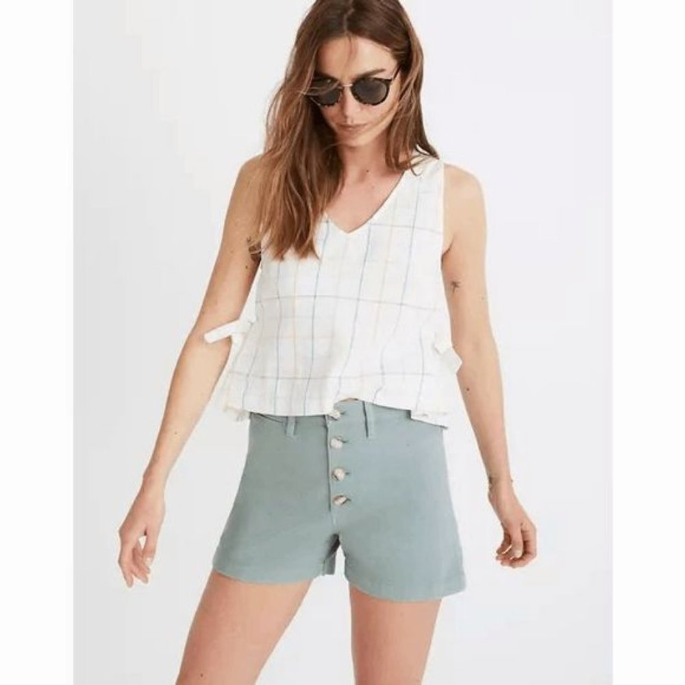 Madewell Rainbow Fleck Button-Fly Emmet Shorts Women's Size 30
